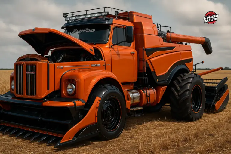 Colheitadeira Scania AgroVeloz 111S: O Gigante das Estradas Agora Domina os Campos