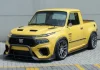 Fiat Torino 147 Concept: A Picape Clássica Reinventada em 2026 Fiat Torino 147 Concept amarelo customizado, picape esportiva com design moderno e rodas grandes.